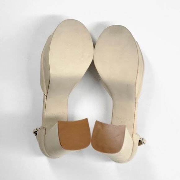 STEVE MADDEN luminesce suede flower platform dress sandals Sz 10 NEW - Picture 7 of 9